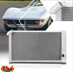 Full Aluminum 2-Row Dual Core Racing Radiator for Chevy Corvette (1969–1972)