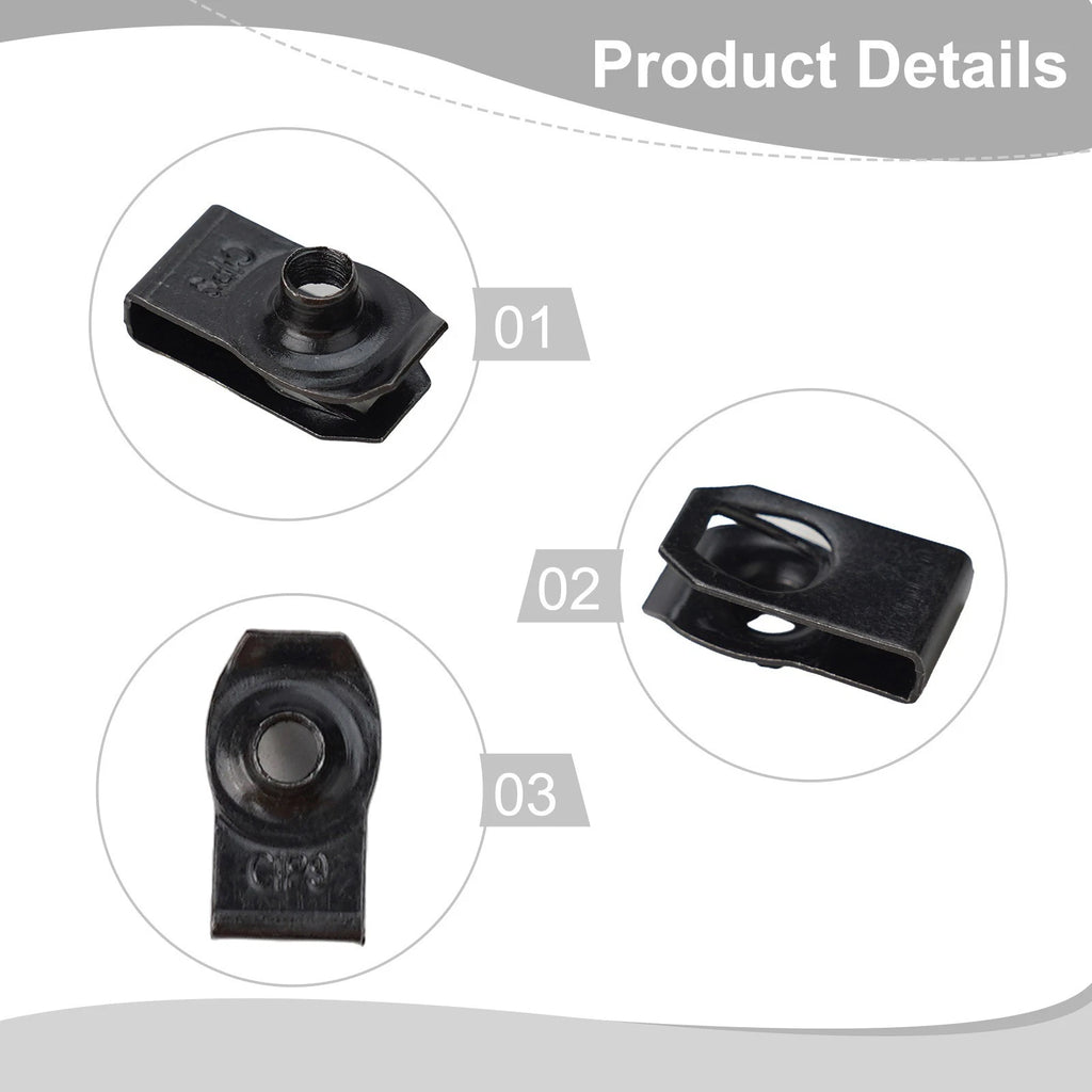 Body Bumper U-Nuts Clip Kit for Splash Shield (2010–2020)