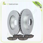Front Brake Rotors and Ceramic Pads for Honda Civic LX DX EX (2006–2011)