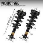 2Pcs Front Shock Struts for Cadillac Escalade Tahoe GMC (2007–2014)
