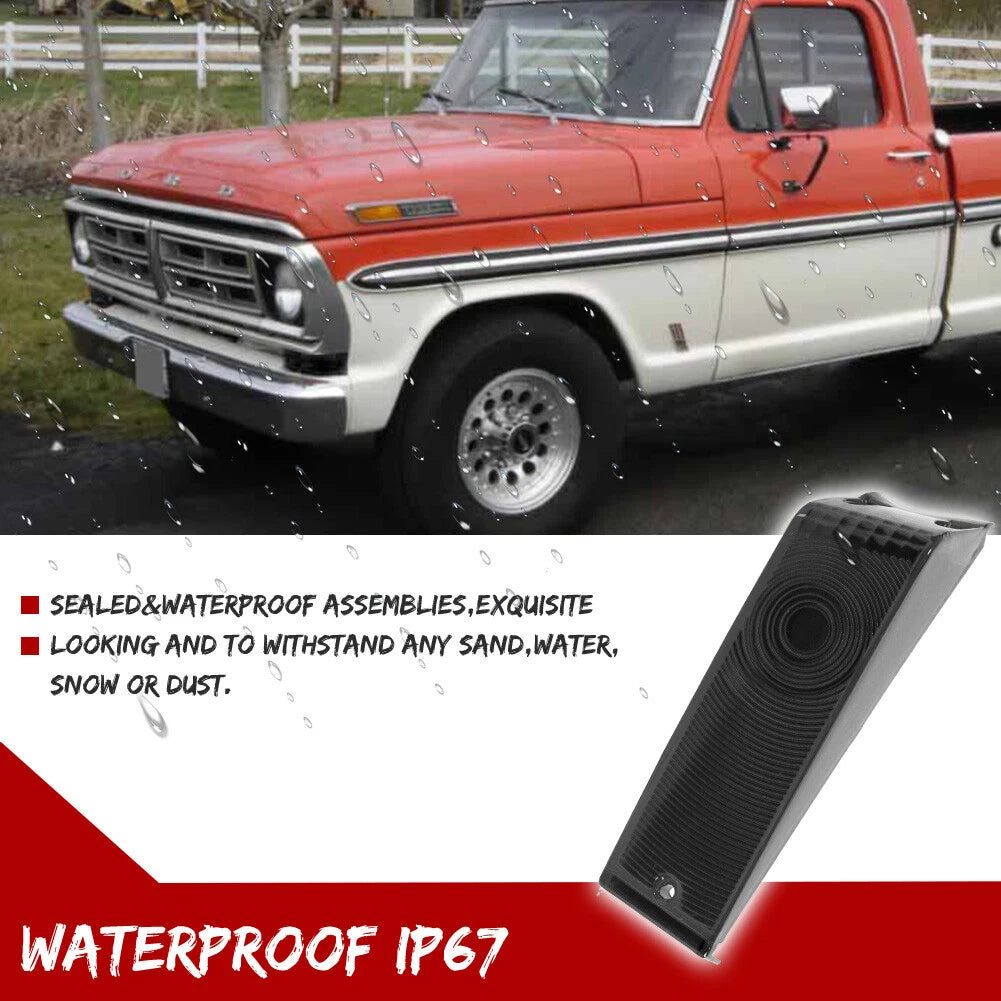 Set of 2 Smoked Black Lens Front Turn Signal Lights for Ford Pickup Truck