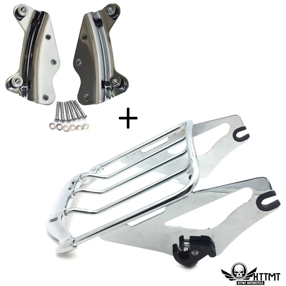 Detachable 2-Up Air Wing Luggage Rack for Harley Touring FLHT (2009–2013)