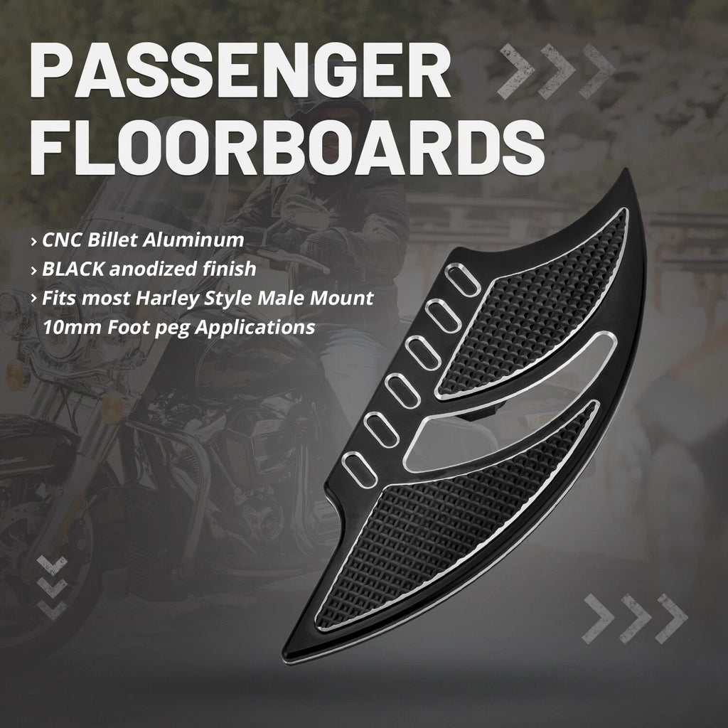 Rear Passenger Floorboards for Harley Touring Road King Road Glide Electra Glide (2014–2023)