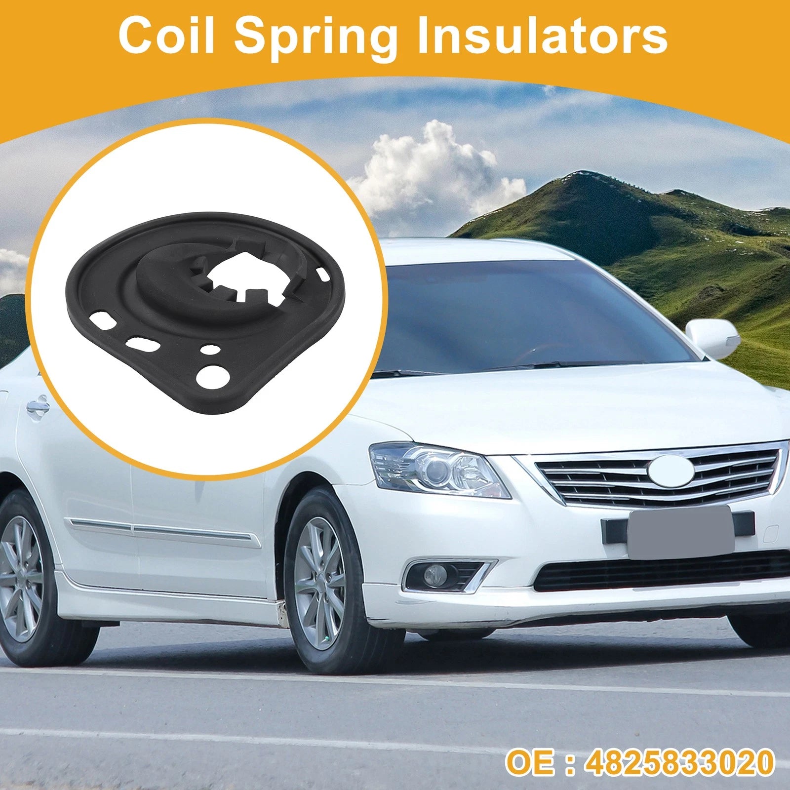 Lower Coil Spring Insulator No. 4825833020 for Toyota Camry (2007–2017) Rubber