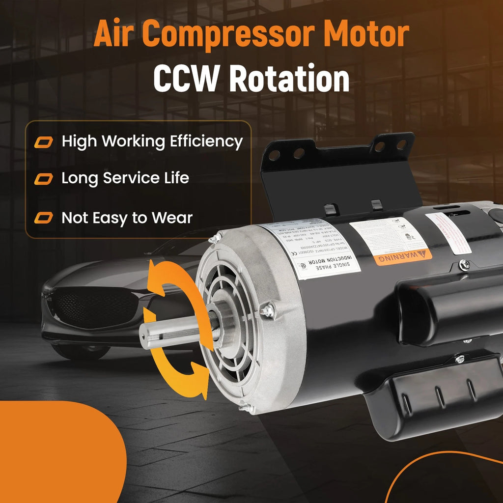 Air Compressor Electric Motor for Various Models (3450 RPM, Single Phase)