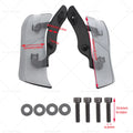 Adjustable Upper Fairing Side Wind Air Deflector for Harley Road Glide