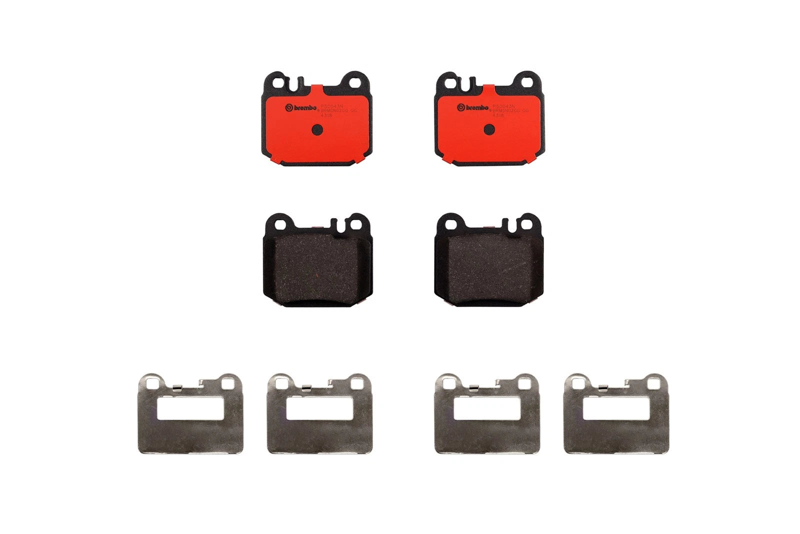 Set of 4 Rear NAO Ceramic Brake Pads for Mercedes W163 ML430 ML500 ML55 AMG