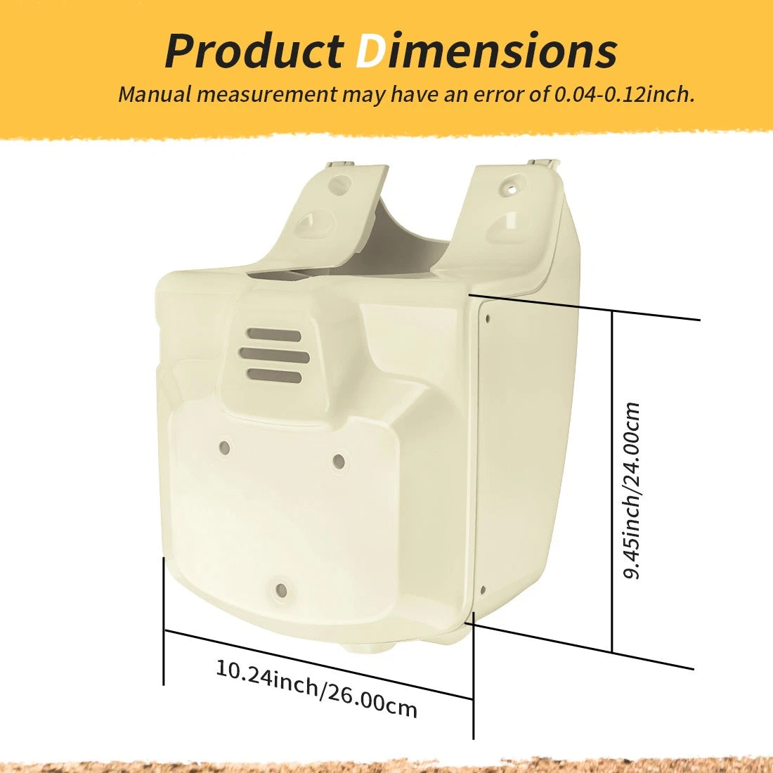 Beige Front Cover & Inner Cowl for Honda Ruckus 50 (2003–2024)