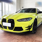 Gloss Black Front Bumper Fins Canard Splitter for BMW M3 M4 G80 G81 G82 G83 (2021–Present)