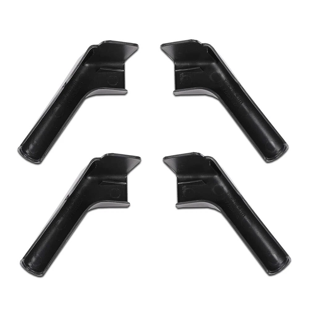 Set of 4 Rain Gutter Spout Extensions for RV Camper - Black