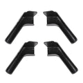 Set of 4 Rain Gutter Spout Extensions for RV Camper - Black