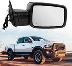 Right Side Power Folding Mirror Cover for Ram 1500 (2013–2019) - Black, Signal
