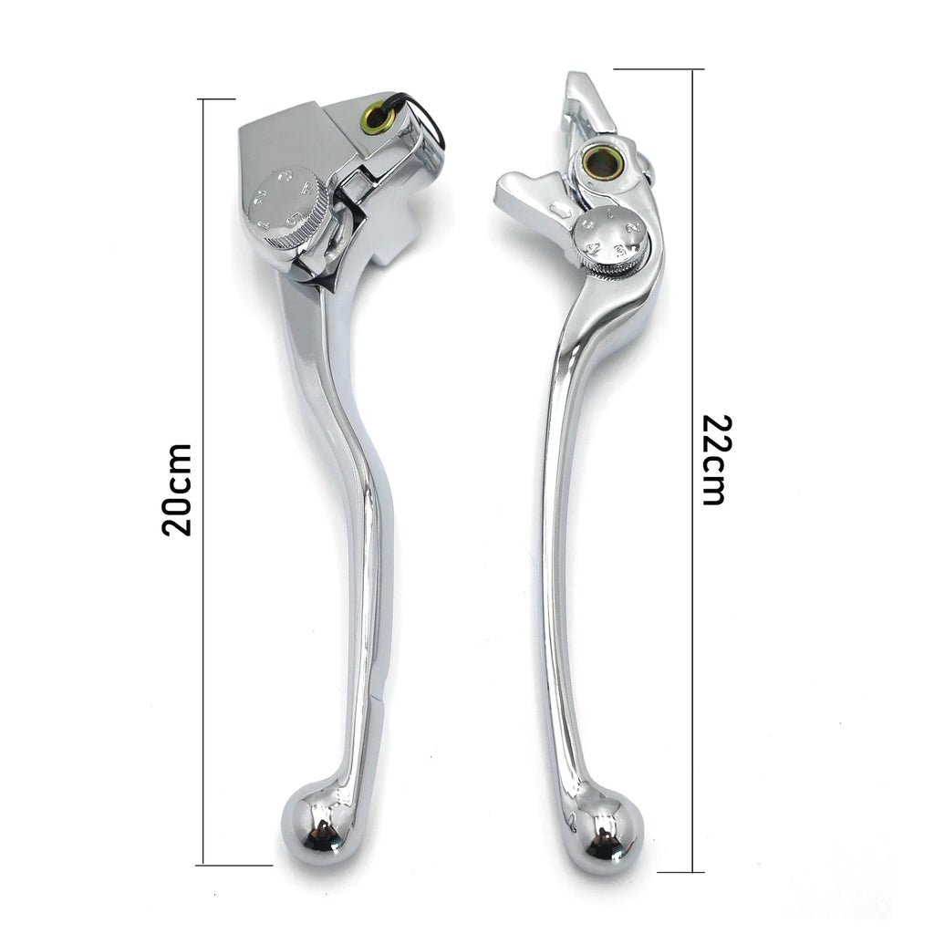 Chrome Brake Clutch Levers for Kawasaki Ninja 650 Z650 Z900 (2017–2023)