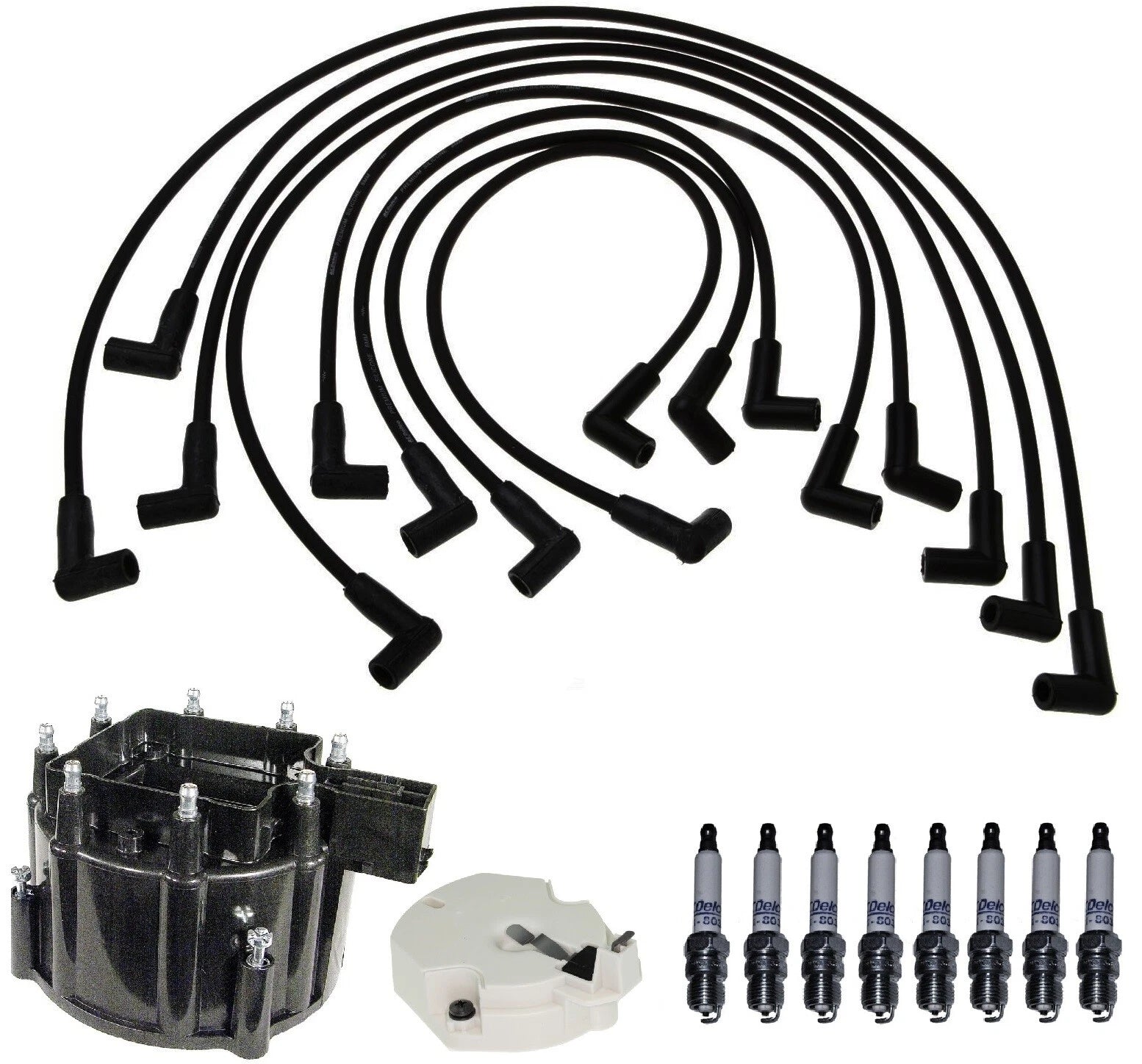 ACDelco Ignition Kit for GMC P35 V8 7.4 (1973–1978) - Rotor, Cap, Wires, Plugs
