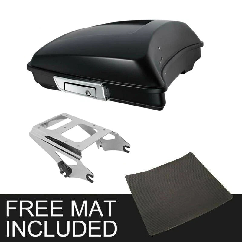 Matte Black Razor Trunk Mount Rack for Harley Touring Road King Glide (2009–2013)