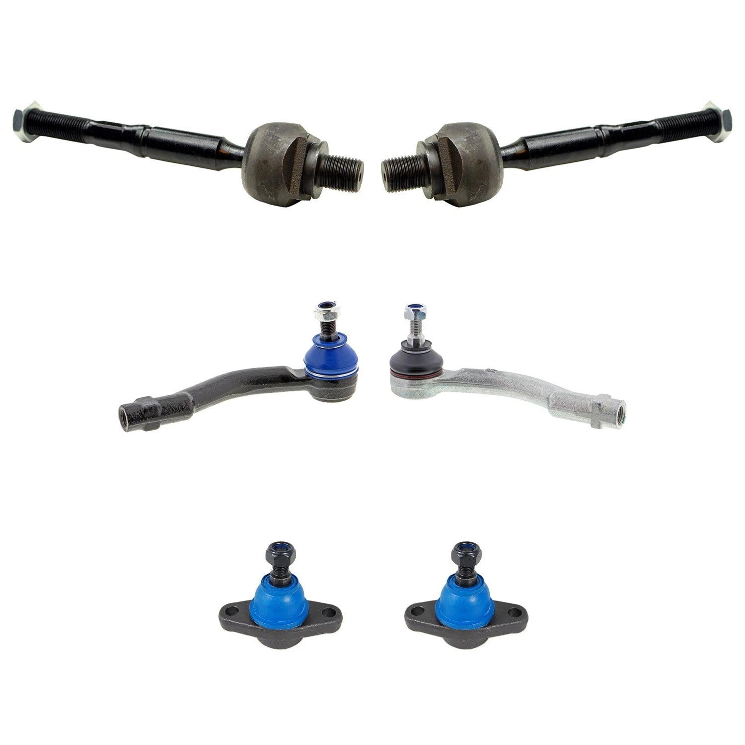 Set of 4 Inner Outer Tie Rods & Front Lower Ball Joints for Magentis (2001–2006)