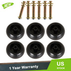 Set of 6 Anti-Scalp Deck Wheels for Exmark (Fits Various Models)