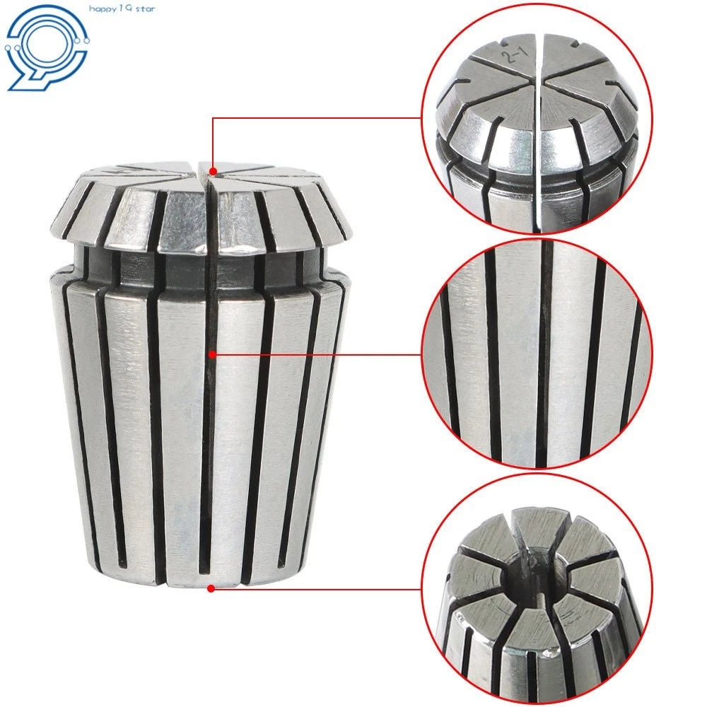 Set of 15 Spring Collets for CNC Milling Lathe (2MM-16MM)