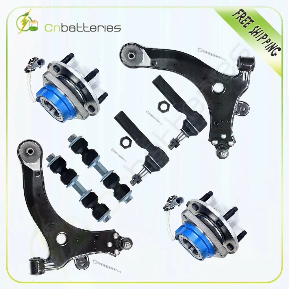 8Pcs Front Wheel Bearing Control Arm Kit for Chevrolet Impala Monte Carlo (2000–2005)