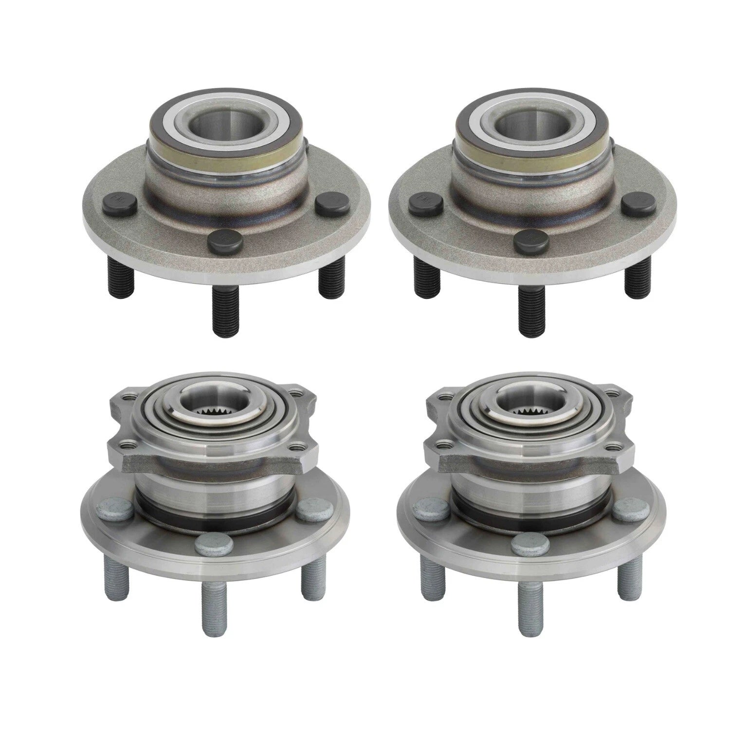 Moog Front & Rear Wheel Bearing and Hub Assembly Kit for Dodge 300, Challenger, Charger (2011–2023)