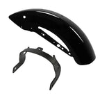 Glossy Black Rear Fender & Support Bracket for Harley Sportster XL883 XL1200 (2010–2022)