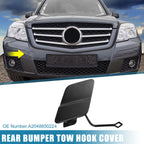Tow Hook Cover A2048850224 for Mercedes-Benz GLK300 GLK350 (2010–2015) Black