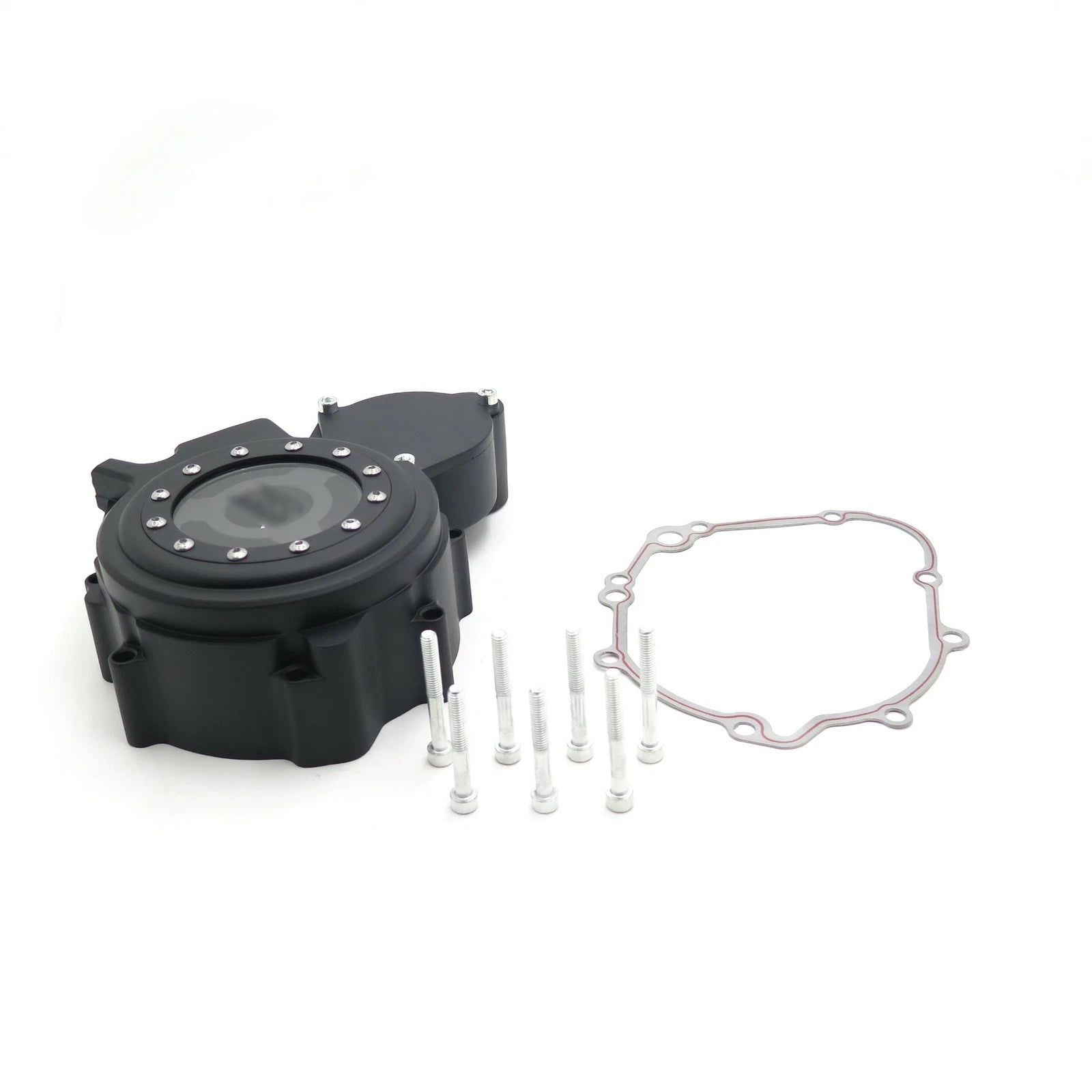 Black Left Engine Stator Cover for Suzuki GSXR 600 750 (2006–2024)