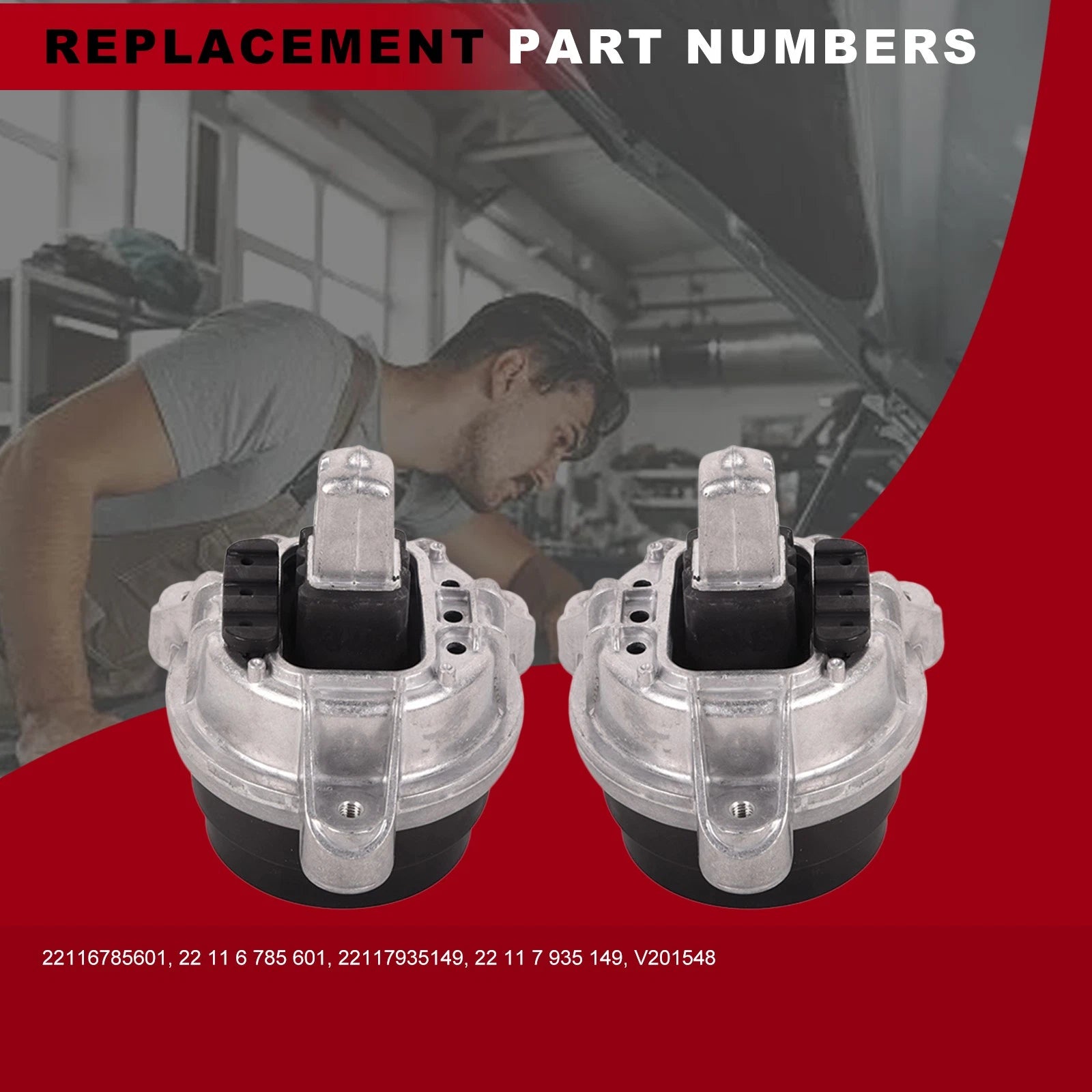 2X Engine Motor Mounts for BMW F10 528i (2012-2016)