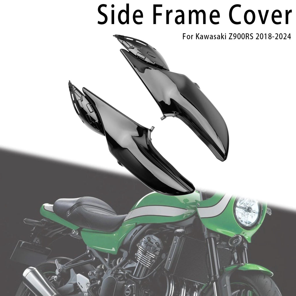 Side Frame Panel Protector Fairings for Kawasaki Z900RS (2018–2024) Black