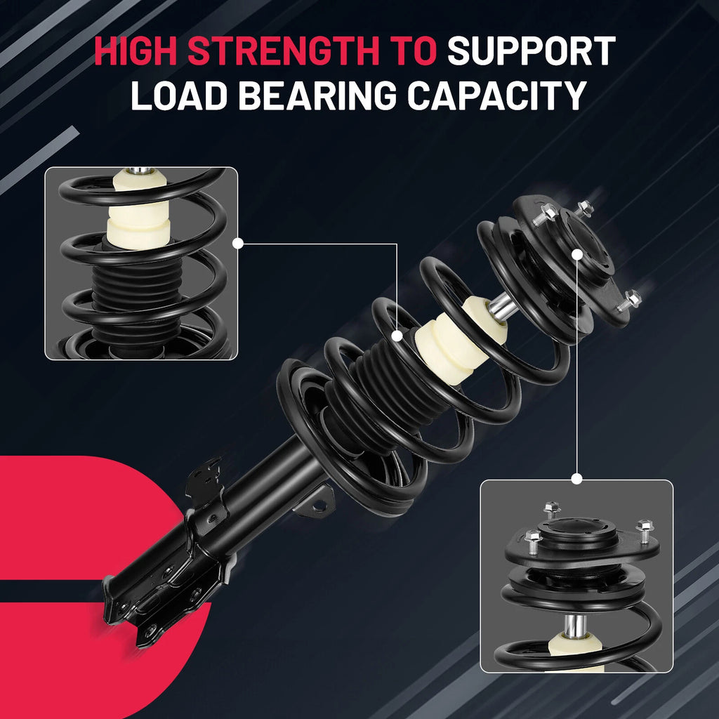 Front Complete Struts w/ Coil Springs & Sway Bar Links for Toyota Corolla (2003–2008)