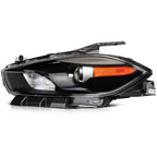 Headlight Assembly for Dodge Dart (2013–2016) Pair Left+Right Black Housing