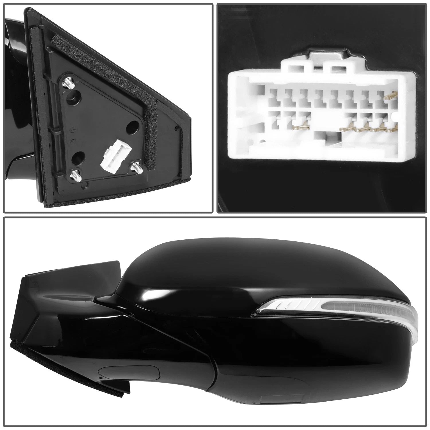 Set of 2 Black Housing Clear Corner Headlights for Tacoma (2012–2015)