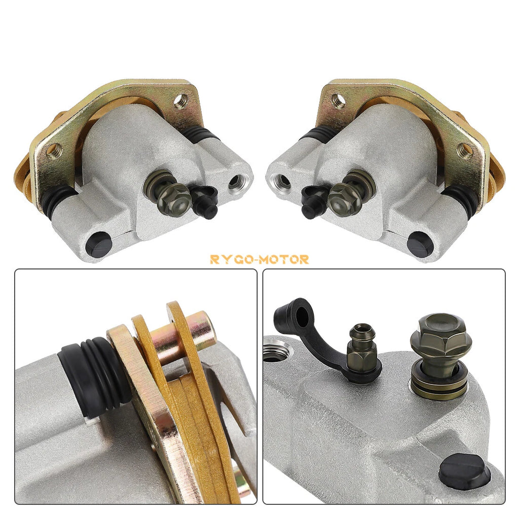 Front Left Right Brake Calipers & Pads for Polaris Predator 500 (2003–2007)