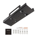 Winch Mounting Plate for ATV UTV Truck SUV (10x4.5 Steel Black)