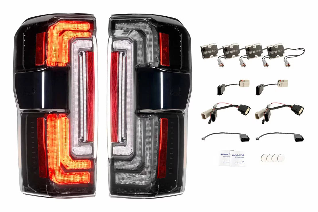 Smoked LED Tail Lights Replacement for 2023-2025 Ford Super Duty