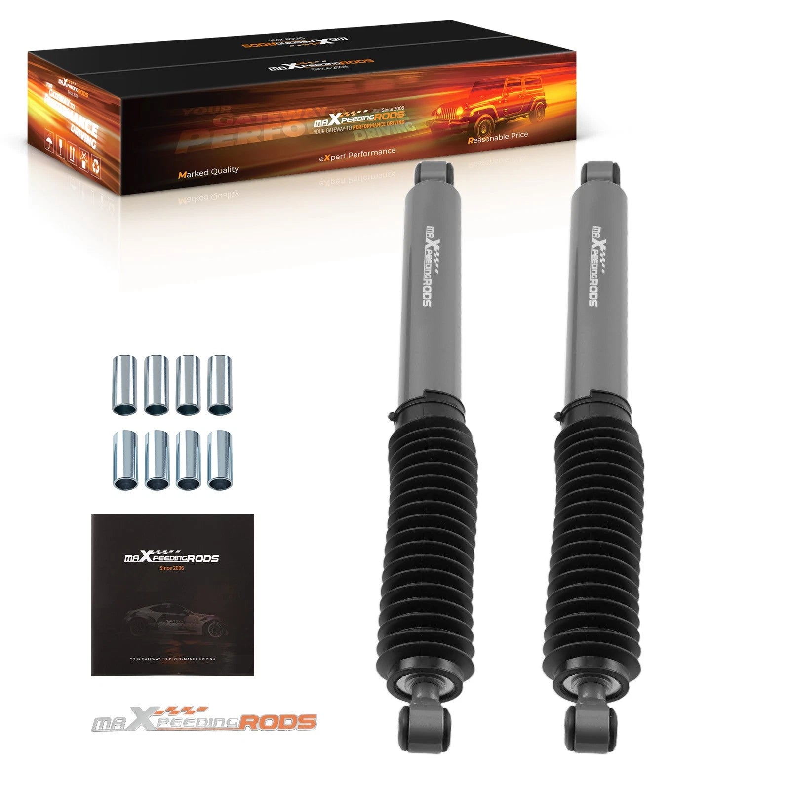 Off-Road Rear Shock Absorbers for Nissan Frontier (2005–2021) 3.5" Lift