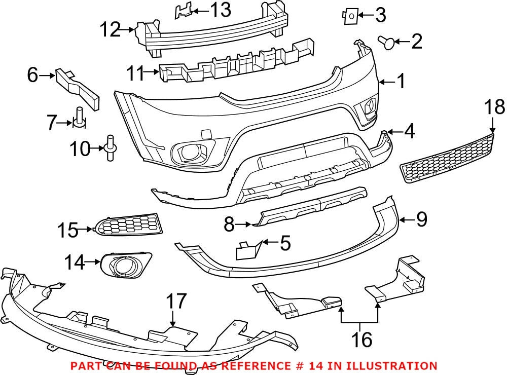 Fog Light Lamp for Dodge Journey (2011–2020) 68088686AB