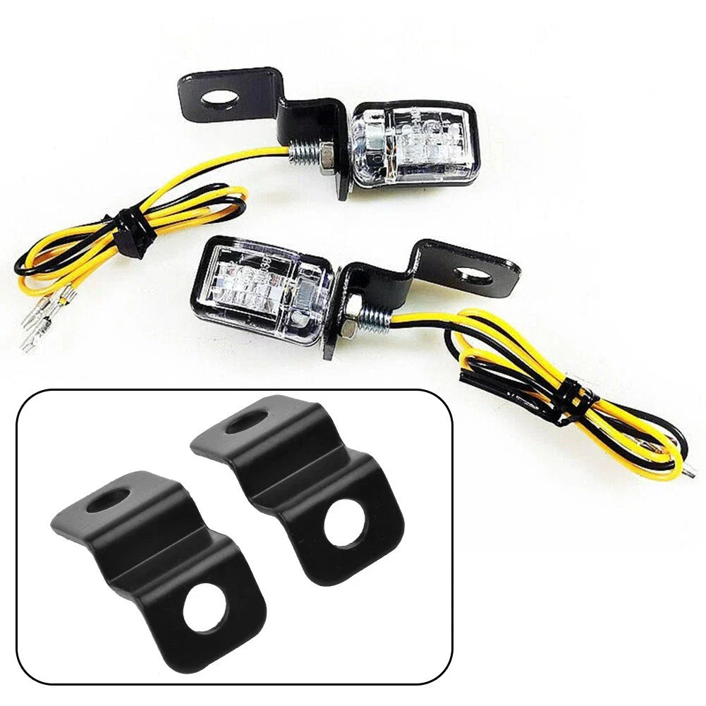 Indicator Lights Bracket 2 x Black Fitting