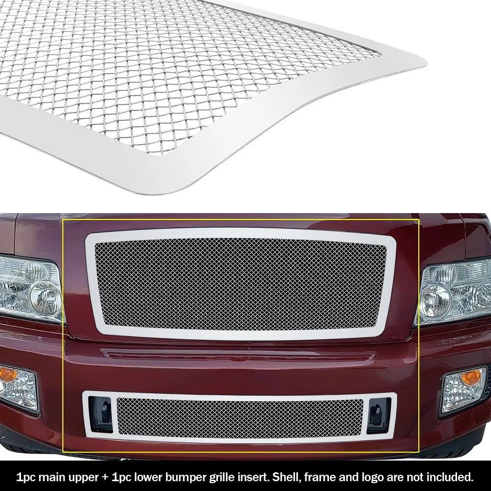 Stainless Steel Chrome Mesh Grille Insert for Infiniti QX56 (2004-2010)