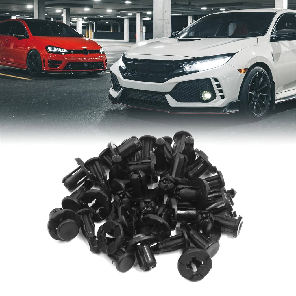 20pcs Plastic Rivets Fastener Clips for Honda Nissan (0.4" Hole)