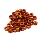 48X Engine Bolt Topper Caps Orange for Harley Twin Cam Touring Dyna