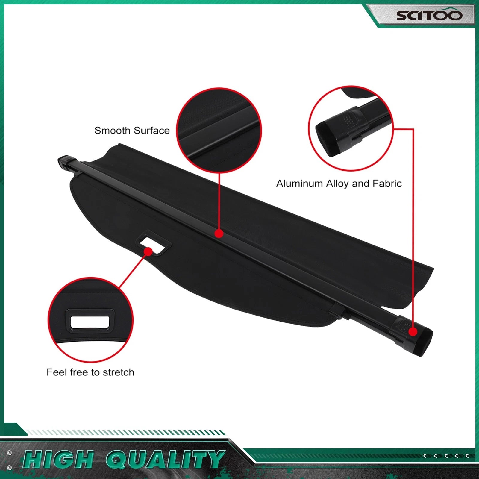 Retractable Cargo Cover for Toyota Highlander (2020–2023)