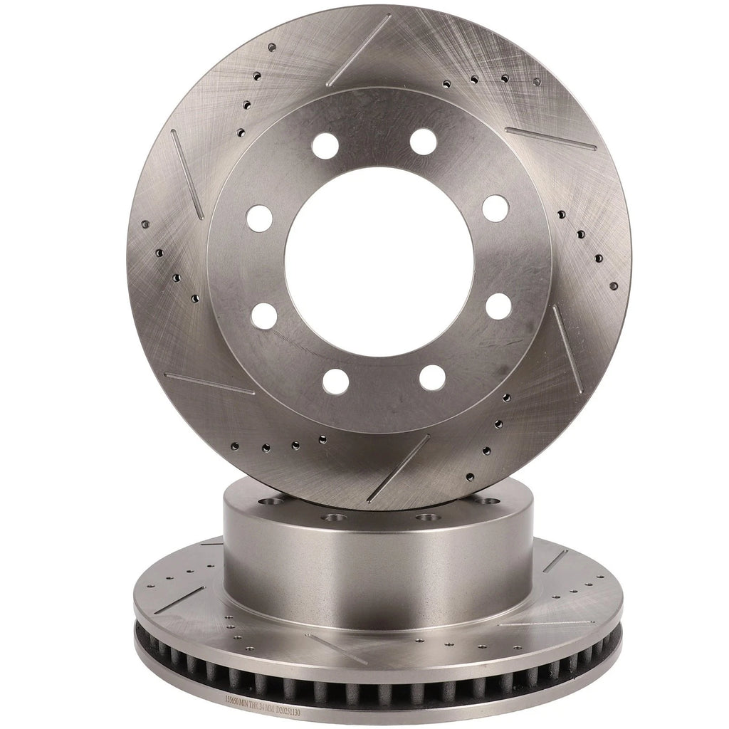 Front Drilled Slotted Brake Rotors for Dodge Ram 2500 (2003–2008)