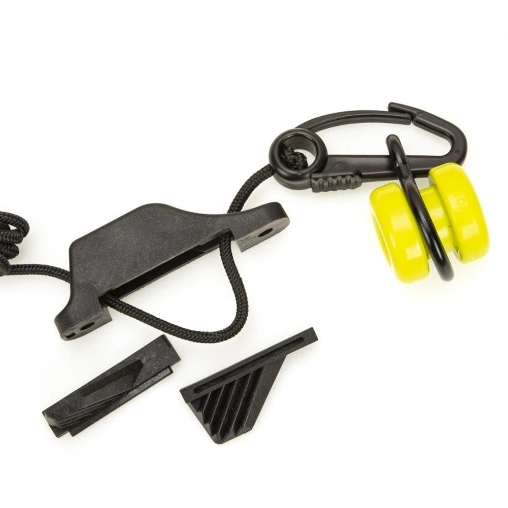 Nylon Retriever for Trolling Weights on Boats and Kayaks (Black Orange)