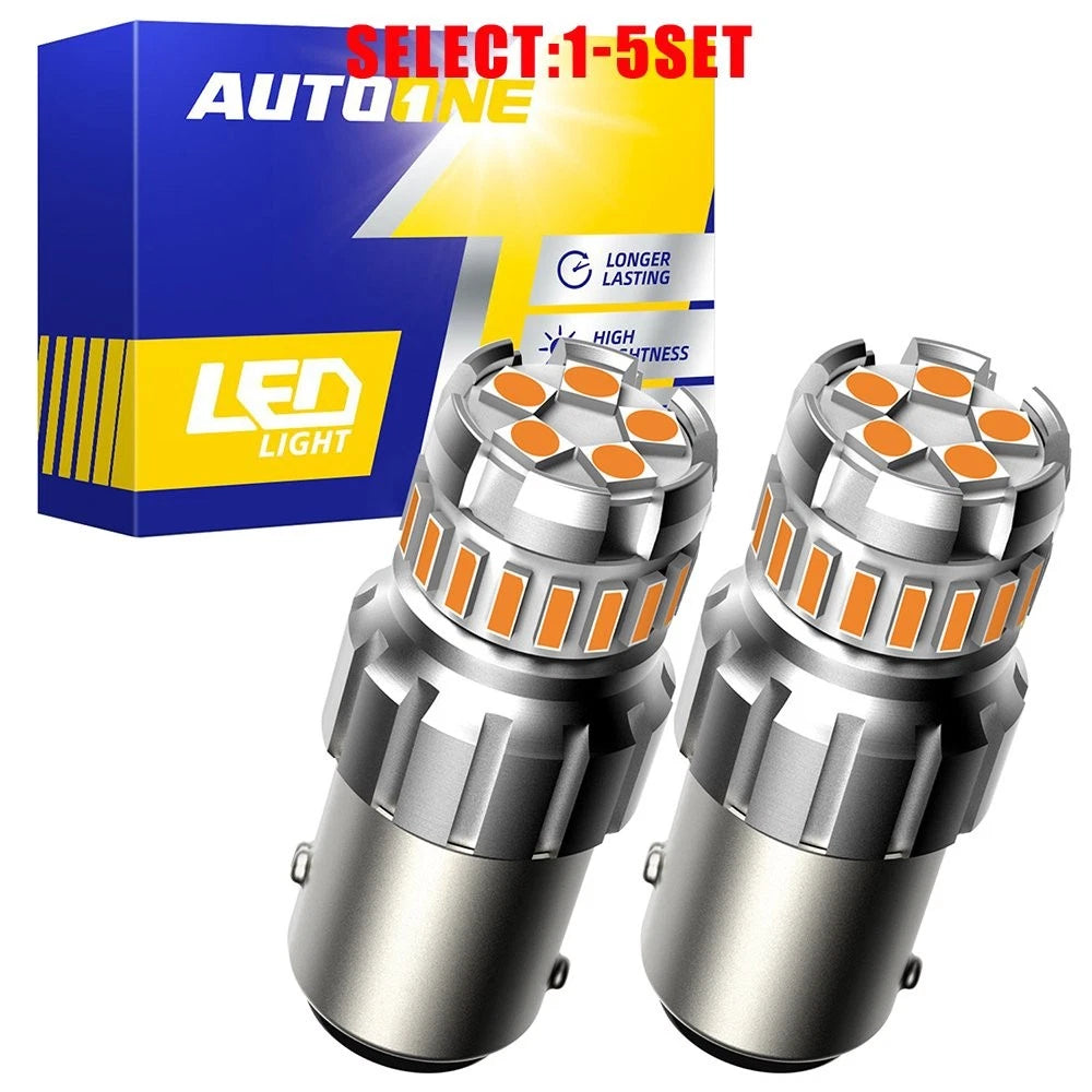 2X CANBUS 1157 7528 2357 LED Turn Signal Light Bulbs for
