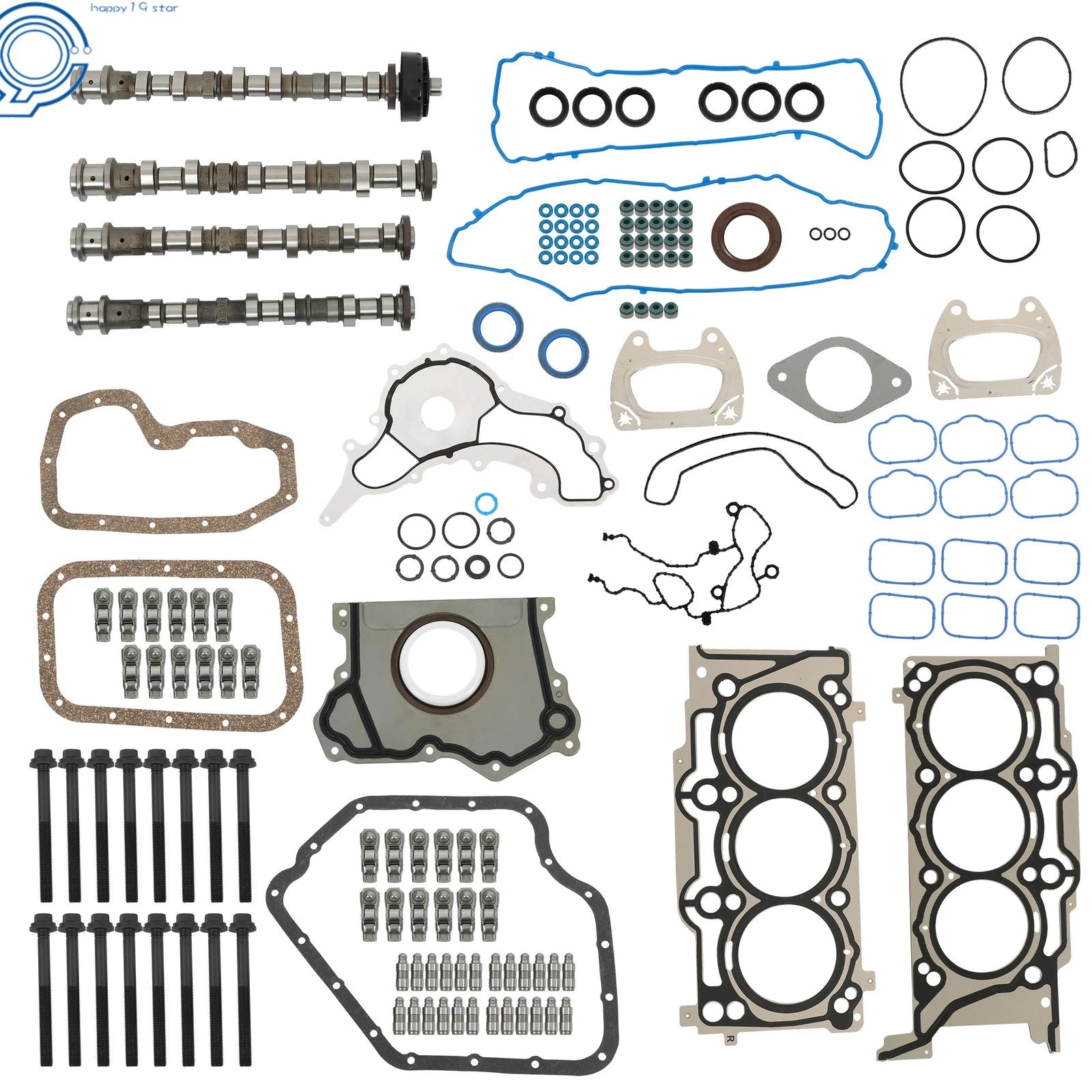 Camshaft Rocker Lifter Gasket Kit for Chrysler Dodge Jeep Ram 3.6L (2011–2023)