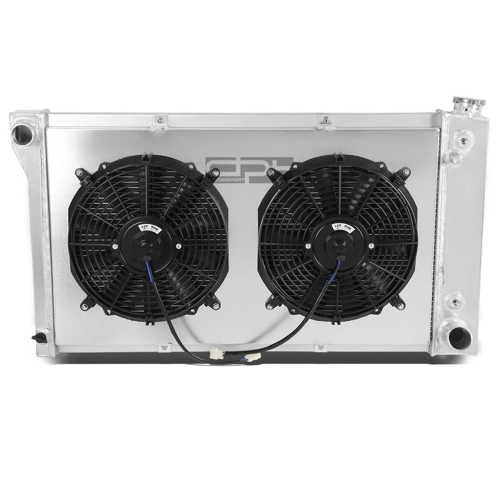 3-Row Aluminum Radiator + Fan Shroud for Chevy GMC C/K Pickup (1967–1972)