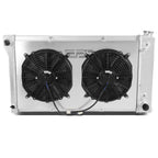 3-Row Aluminum Radiator + Fan Shroud for Chevy GMC C/K Pickup (1967–1972)