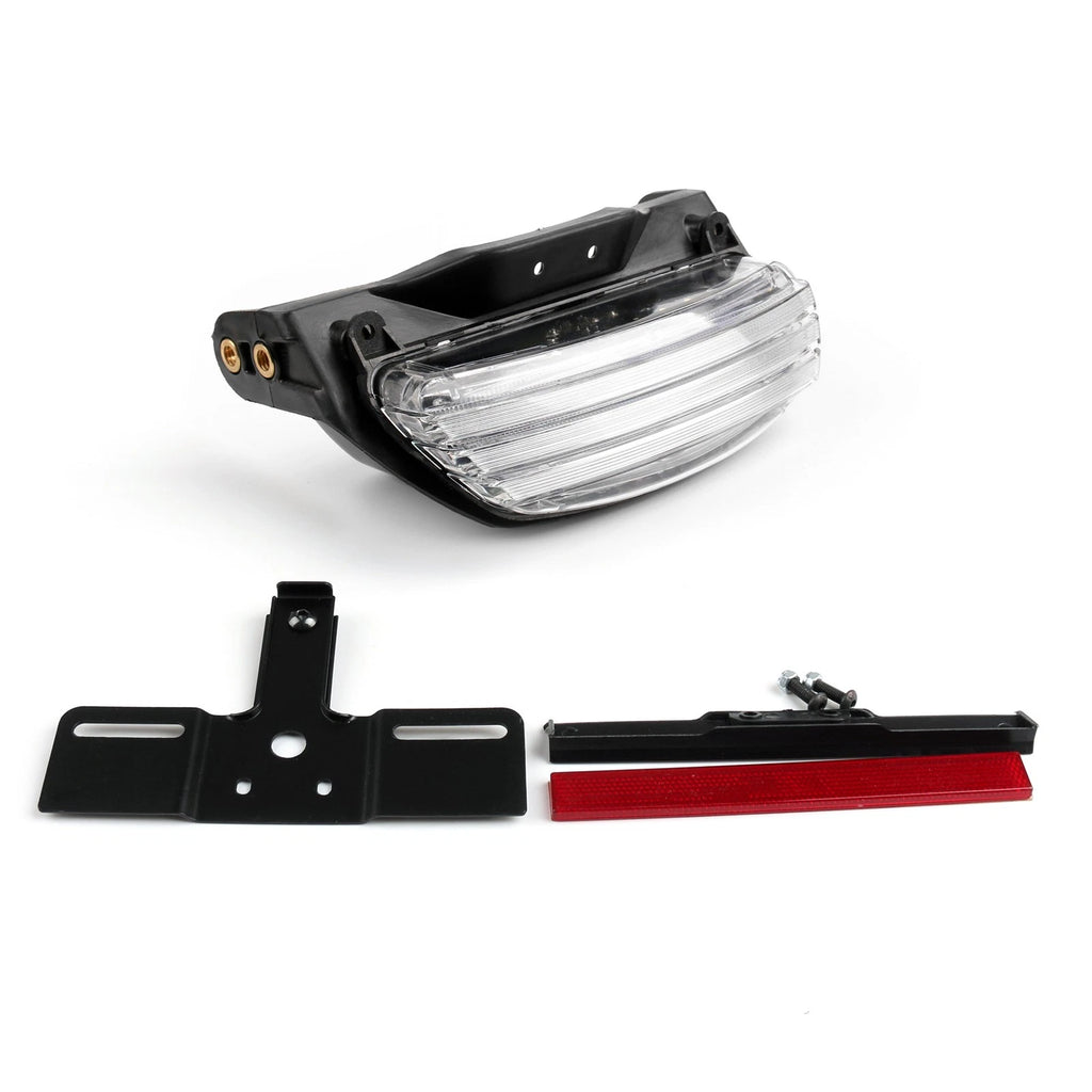 Tri-Bar LED Tail Light + Bracket for Harley Softail FXST FXSTB FXSTC (1999–2023)