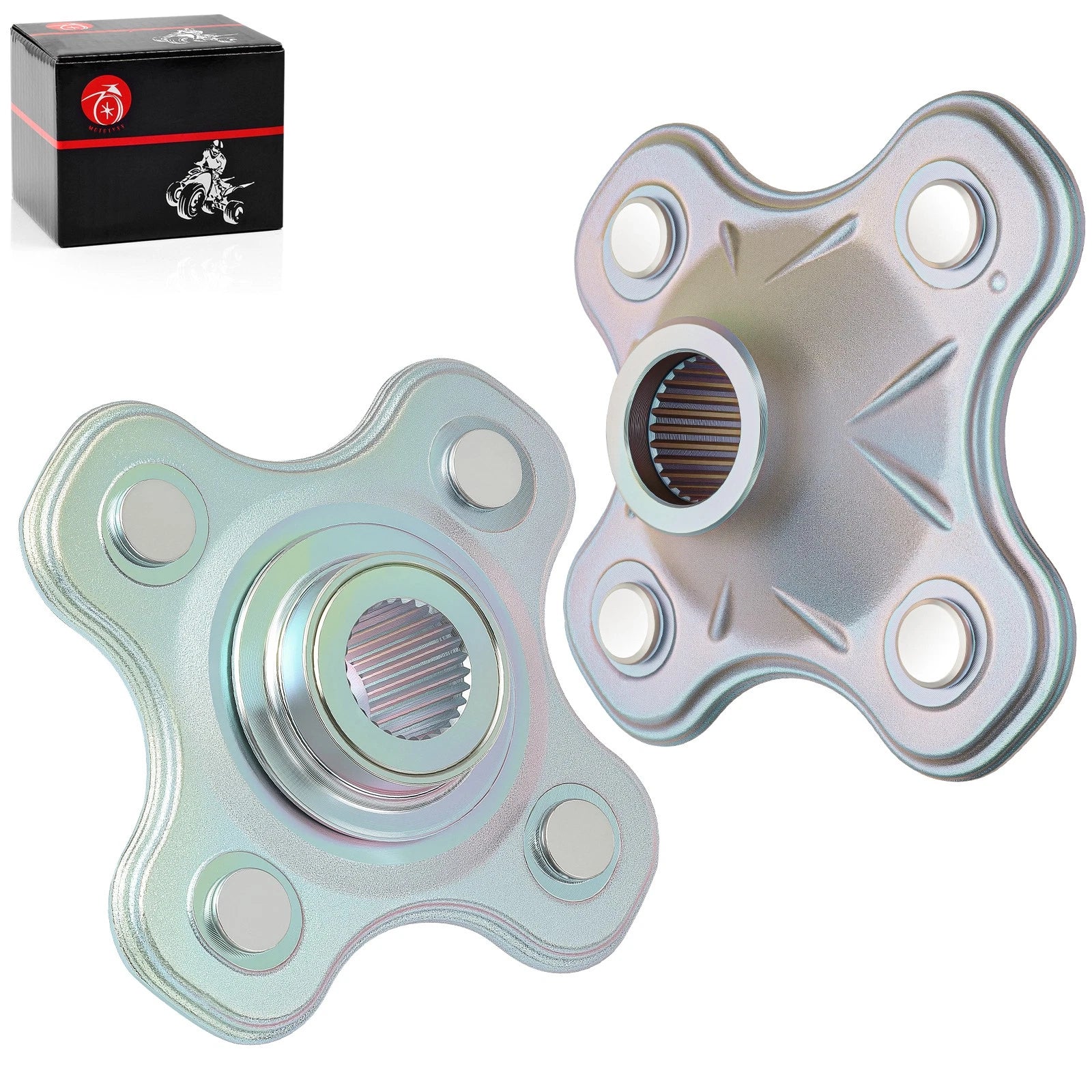 Set of 2 Rear Wheel Hubs for Yamaha Big Bear 400 (2000–2006) 2HR-25383-01-00 5FU-F5377-11-00